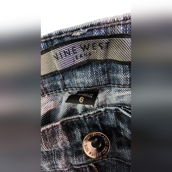 Nine West Denim Straight Stretch Blue Jeans Women's Regular Size 6 - Picture 7 of 11